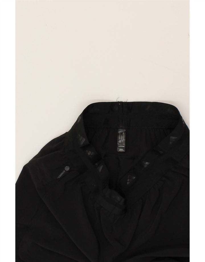 ADIDAS Womens Sport Shorts UK 14 Medium  Black Polyester Vintage Adidas and Second-Hand Adidas from Messina Hembry 