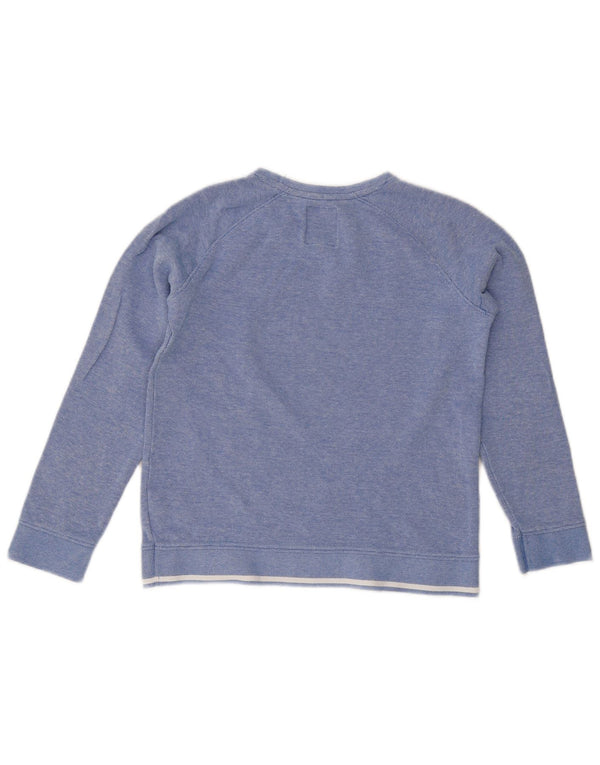 Crew Clothing Jungen-Pullover mit Kragen, 9–10 Jahre, blau gefleckte Baumwolle