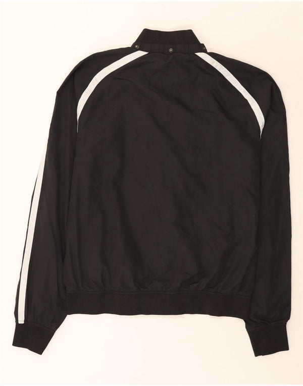 Fila Mens Bomber Jacket UK 40 Large Black Colourblock Polyester