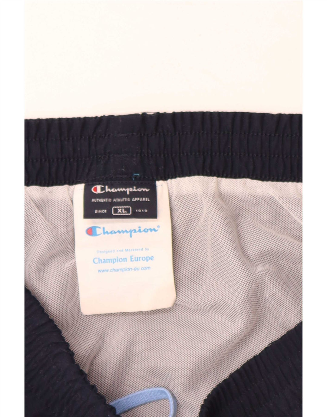Champion Herren-Badeshorts mit Grafik, XL, Marineblau, Farbblock-Polyester