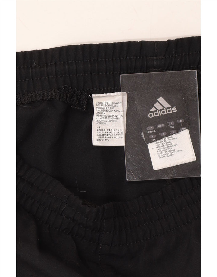 ADIDAS Mens Tracksuit Trousers UK 42/44 Large Black Polyester Vintage Adidas and Second-Hand Adidas from Messina Hembry 