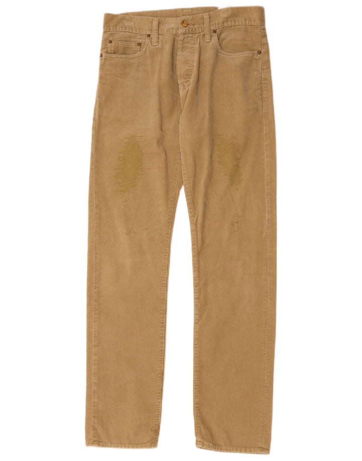 CARHARTT Herren Gerade Cordhose W29 L34 Beige Polyester