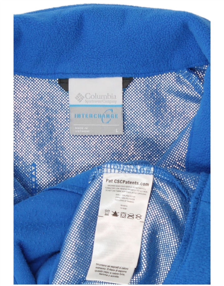 Columbia Girls Interchange Fleecejacke, 13–14 Jahre, groß, blau, Polyester