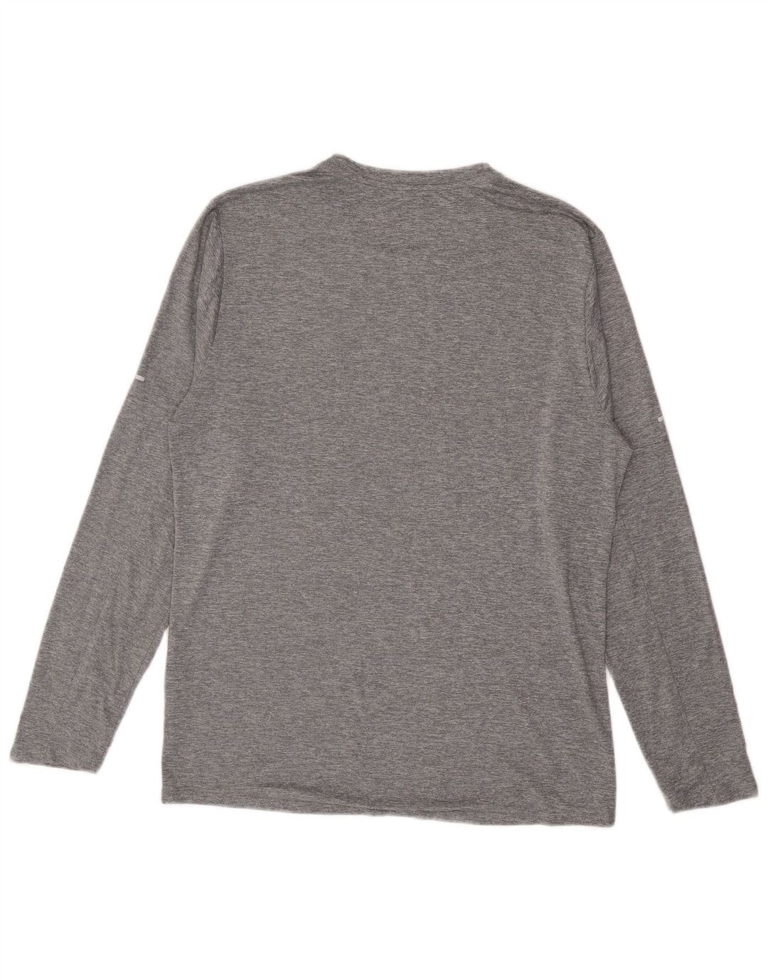 Nike Herren Dri Fit Top Langarm Mittelgraues Polyester