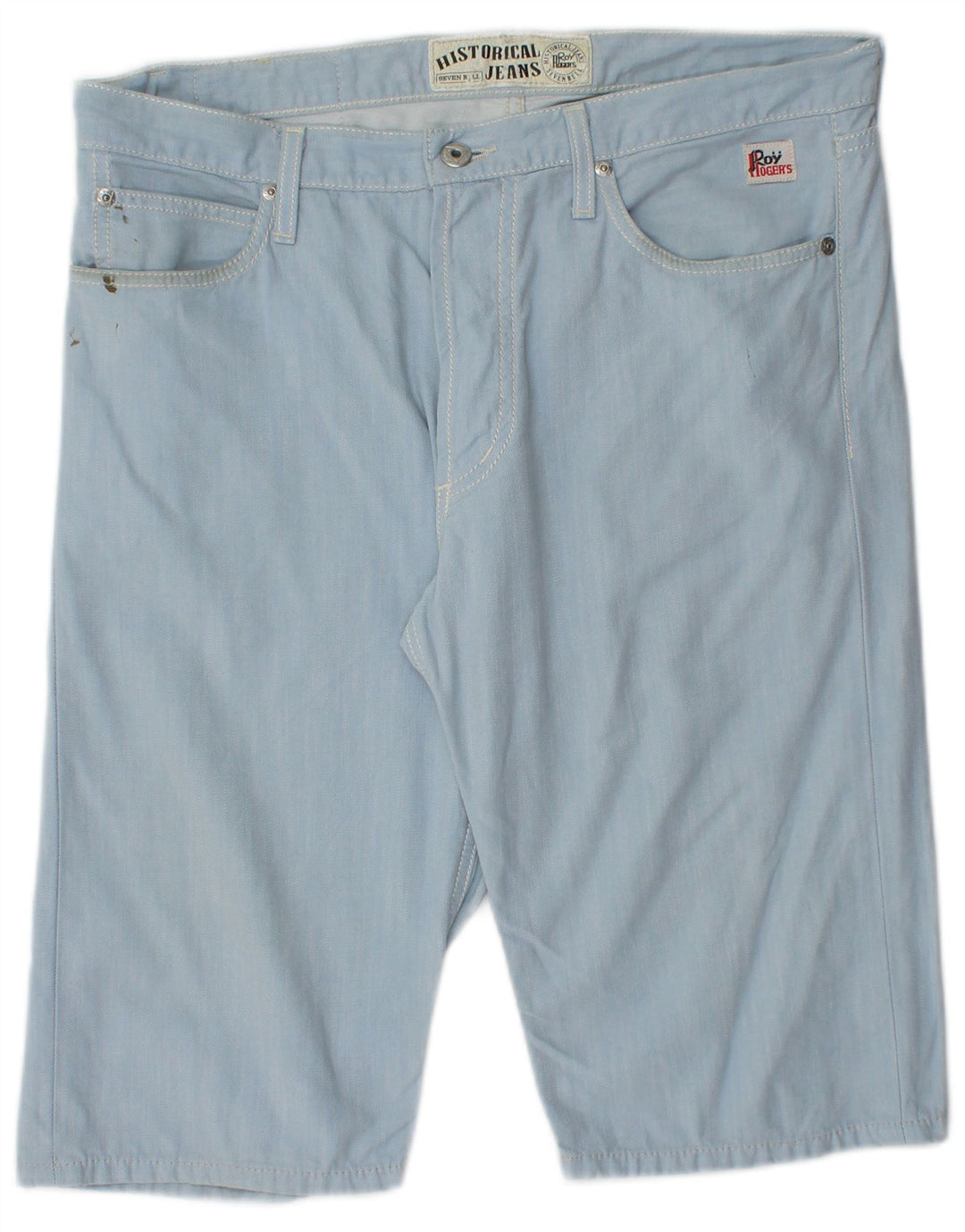 Roy Rogers Herren-Freizeitshorts IT 48 Medium W34 Blaue Baumwolle