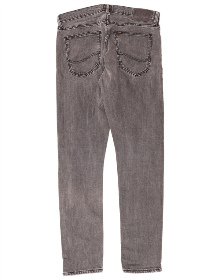 LEE Womens Luke Slim Jeans W32 L32 Grey Cotton