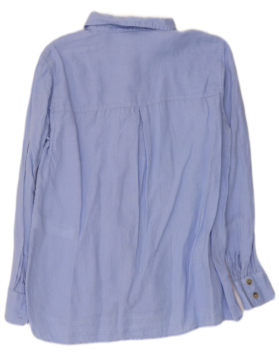 Massimo Dutti Damenhemd EU 38 Small Blaues Leinen