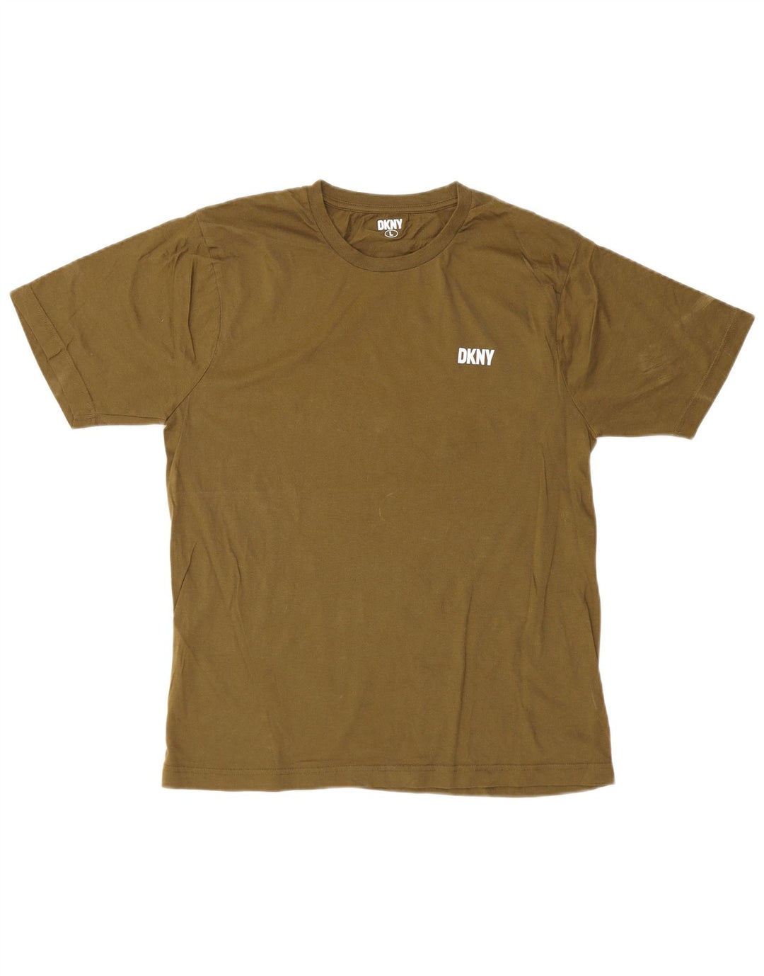 Dkny Herren T-Shirt Top Large Khaki Baumwolle