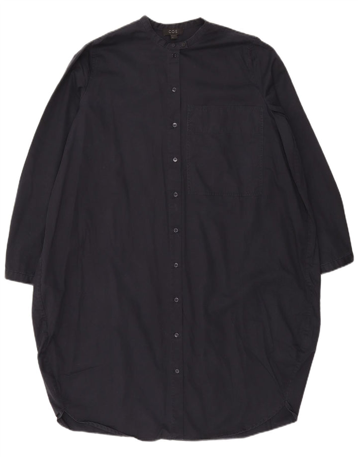 Cos Damen-Hemdkleid in Übergröße, EU 36, Größe S, marineblau, Baumwolle
