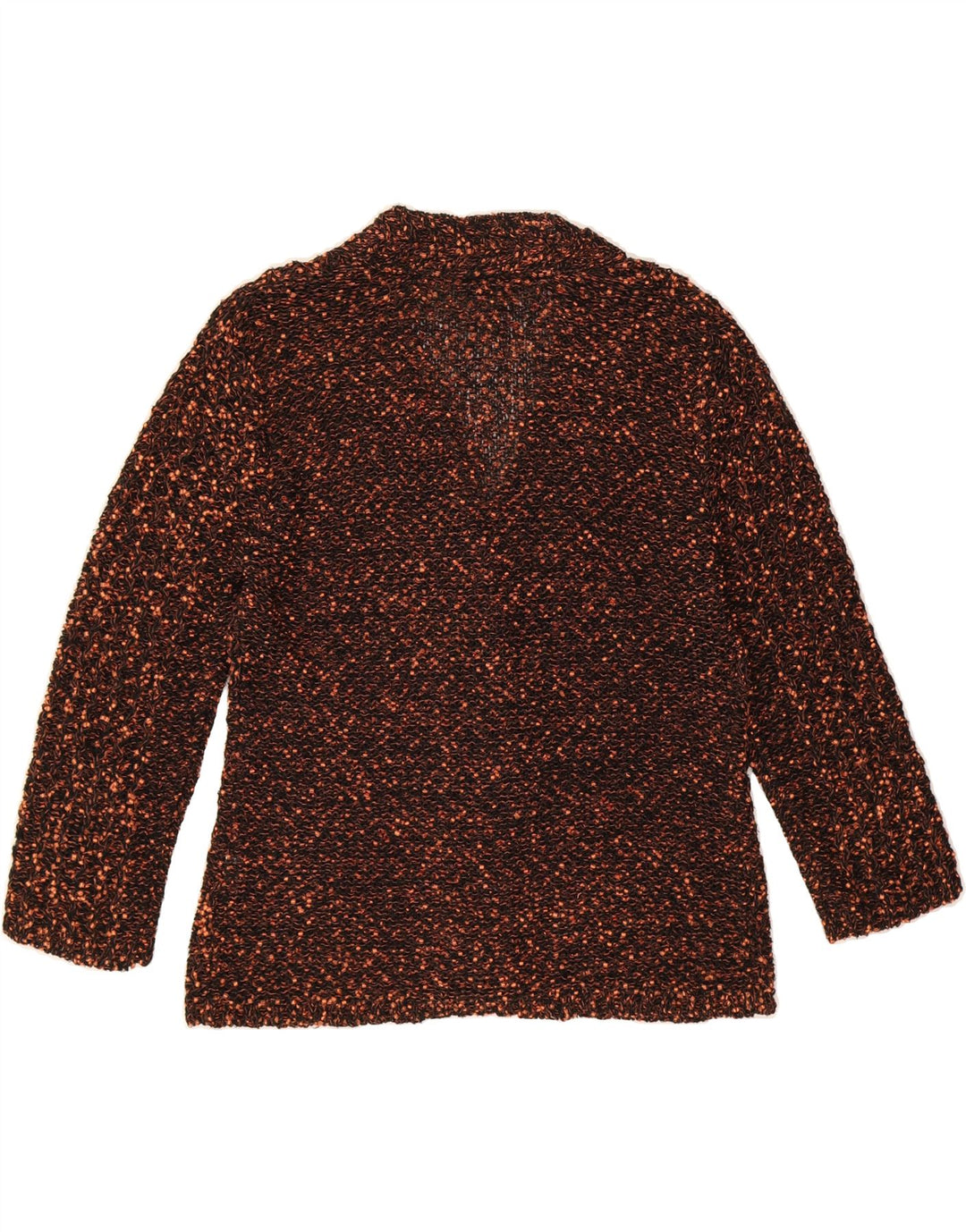 GRÜNER übergroßer Damen-Cardigan mit 3/4-Ärmeln, UK-Gr. 14, Mittelbraun