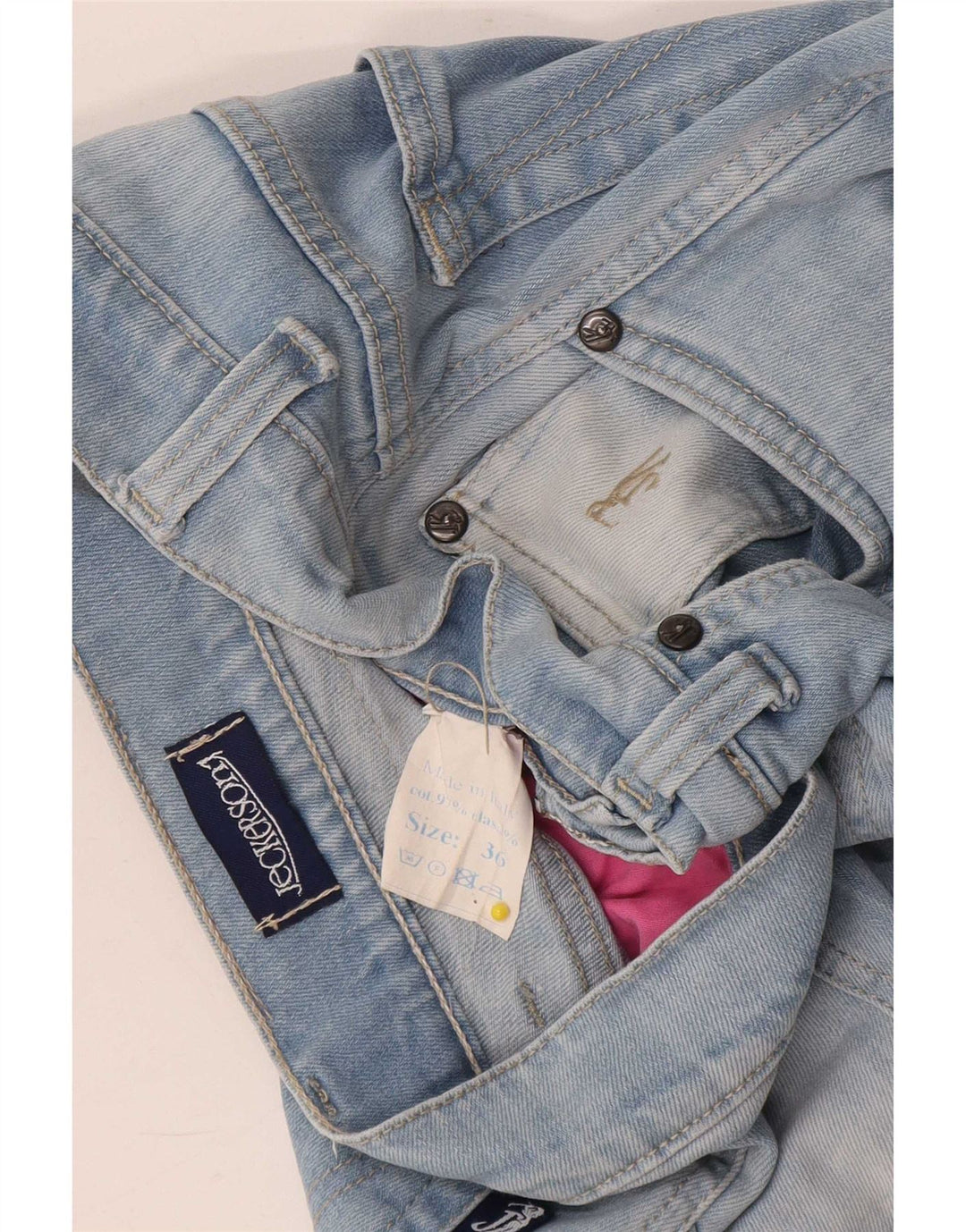 Jeckerson Herren Slim Jeans W36 L30 Blaue Baumwolle