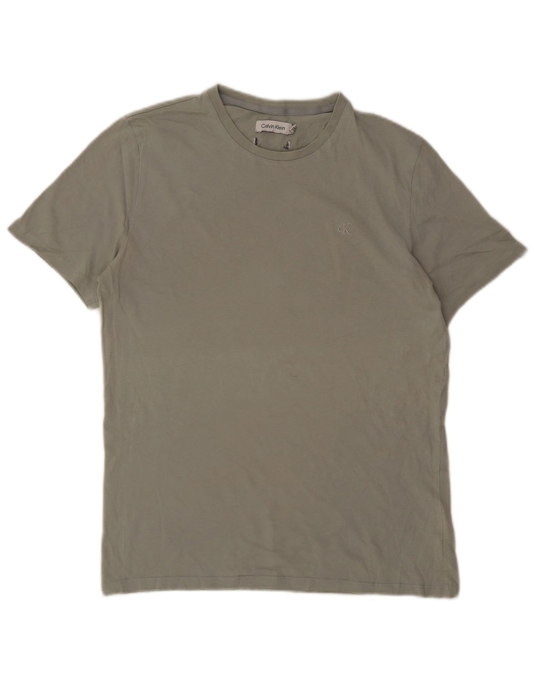 CALVIN KLEIN Herren T-Shirt Top Small Grau Baumwolle