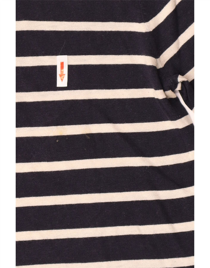 Massimo Dutti Damen-Pullover mit Rollkragen, Gr. 10, Größe S, Marineblau gestreift