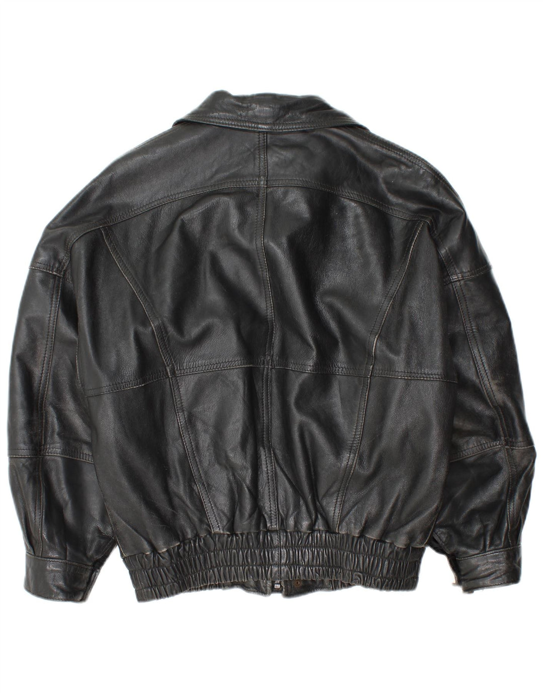 Vintage Herren Lederjacke UK 36 Kleines schwarzes Leder