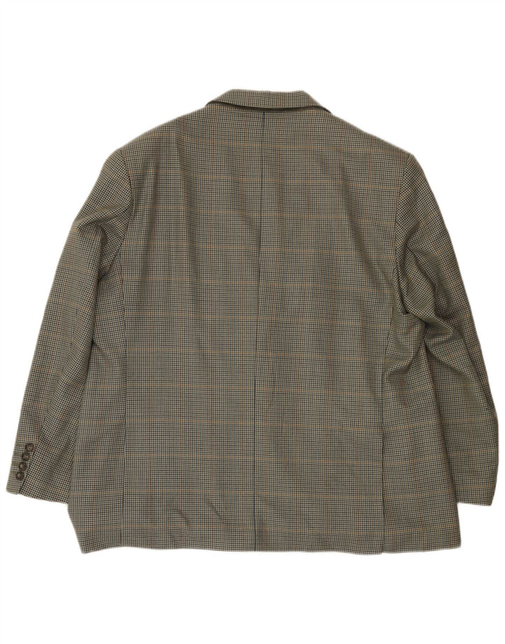 Marks & Spencer Herren-Blazer mit 2 Knöpfen, Gr. 46, Grün, Hahnentrittmuster