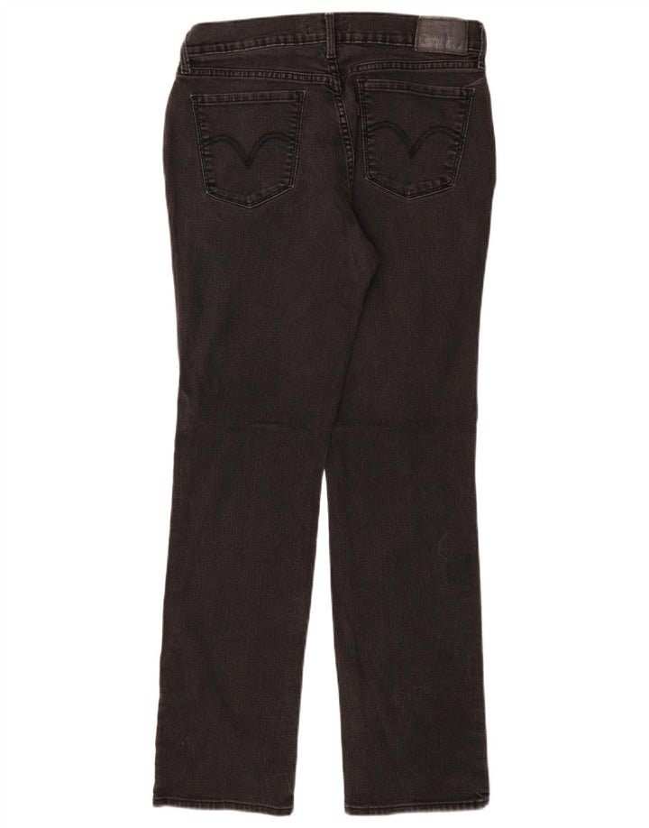 LEVI'S Damen 505 Straight Jeans US 8 Medium W29 L30 Schwarze Baumwolle