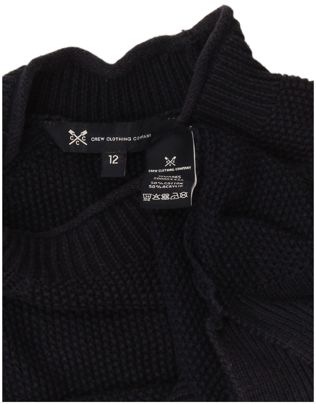 Crew Clothing Damen-Pullover mit Rollkragen, Gr. 12, mittleres Marineblau