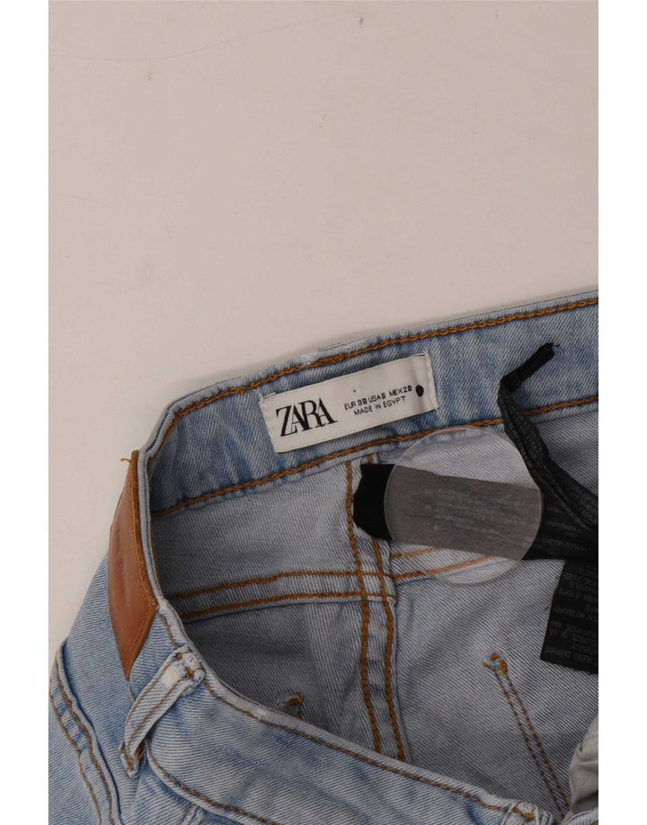 Zara Damen Slim Jeans EU 38 Small W28 L27 Blaue Baumwolle