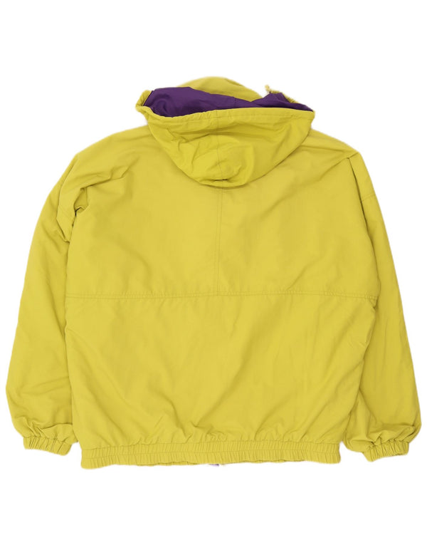 Vintage Herren Gore-Tex Kapuzen-Anorak-Skijacke UK 42 XL Gelbes Polyamid
