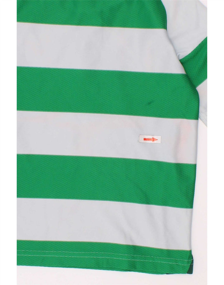 Adidas Jungen T-Shirt mit Grafik, 4–5 Jahre, grün gestreift, Polyester