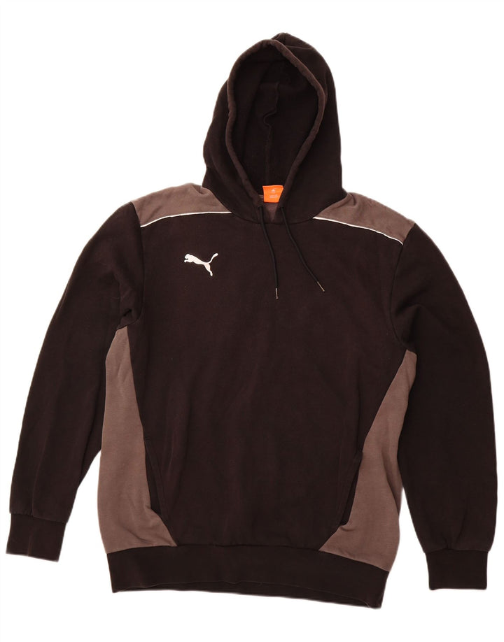 PUMA Herren Kapuzenpullover, groß, Schwarz, Farbblock