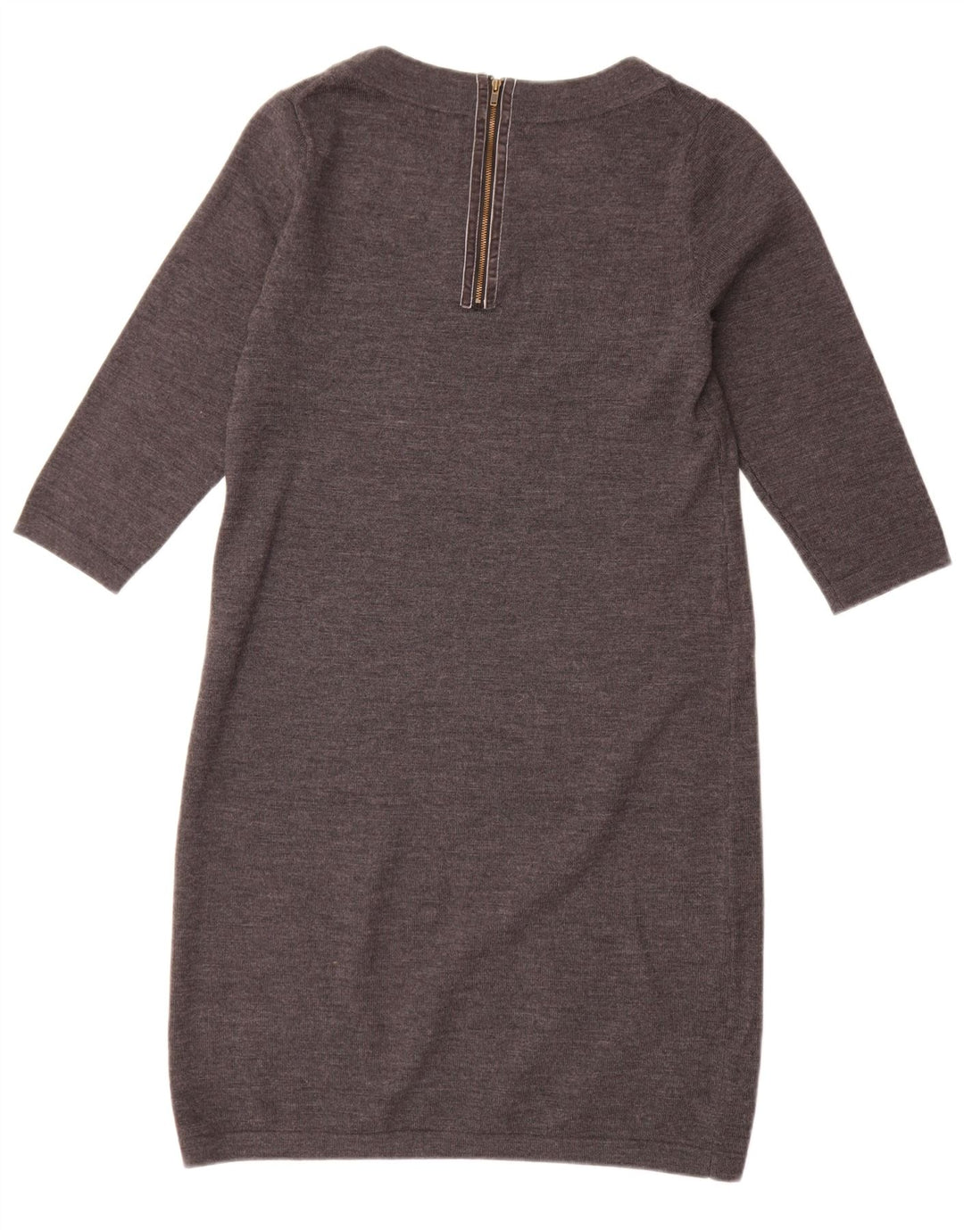 Boden Pulloverkleid mit 3/4-Ärmeln für Damen, UK 12, Mittelgrau