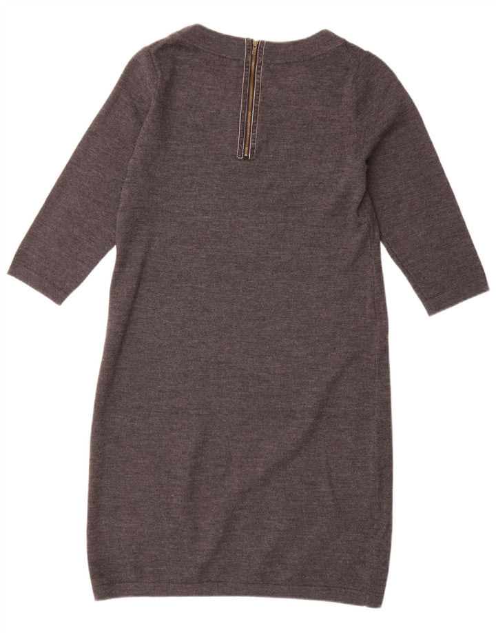 Boden Pulloverkleid mit 3/4-Ärmeln für Damen, UK 12, Mittelgrau