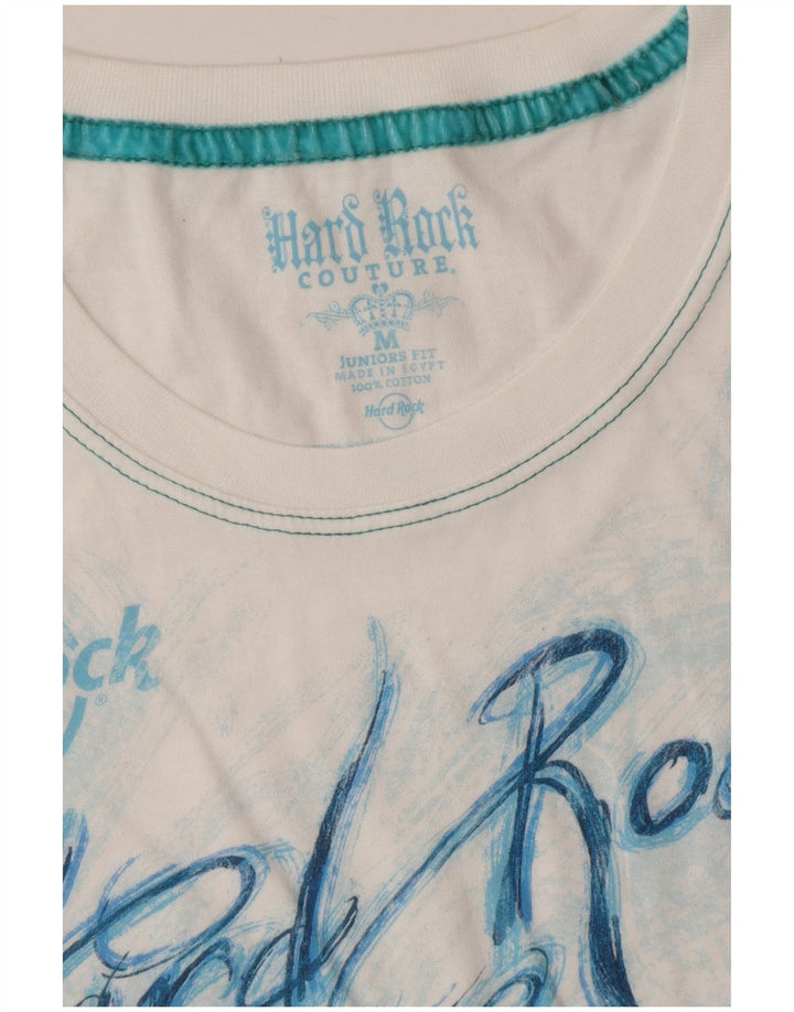 HARD ROCK CAFE Hurghada Grafik-T-Shirt für Mädchen, 7–8 Jahre, mittelweiß