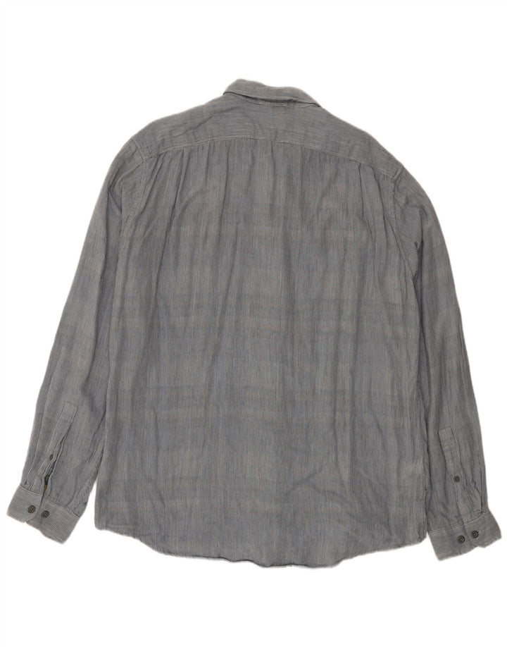 EDDIE BAUER Herren-Hemd mit klassischer Passform, groß, aus blauer Baumwolle