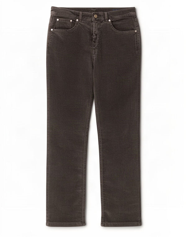 Les Copains Damen Straight Jeans IT 42 Medium W28 L26 Graue Baumwolle