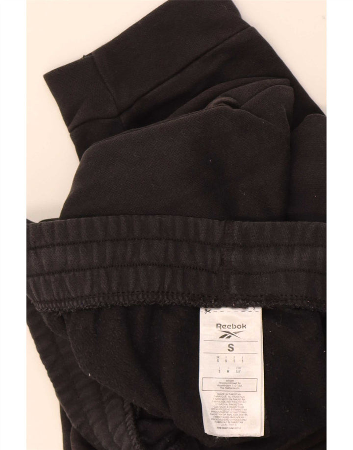 Reebok Herren-Trainingshose, Jogginghose, Größe S, Schwarz, Baumwolle