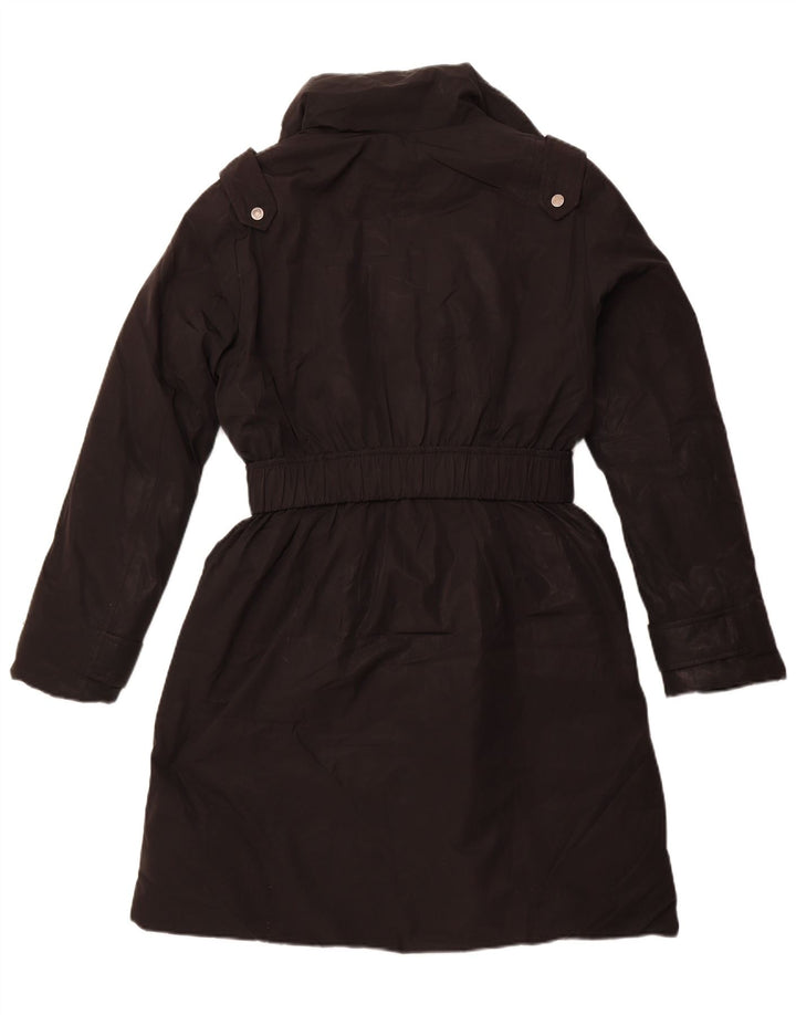 MASSIMO DUTTI Damen Wattierter Mantel UK 18 XL Schwarz Polyester Winter