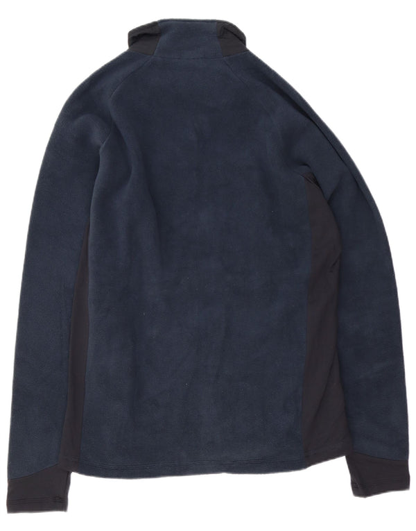 Kappa Herren Fleecejacke UK 42 XL Marineblau Colourblock Polyester