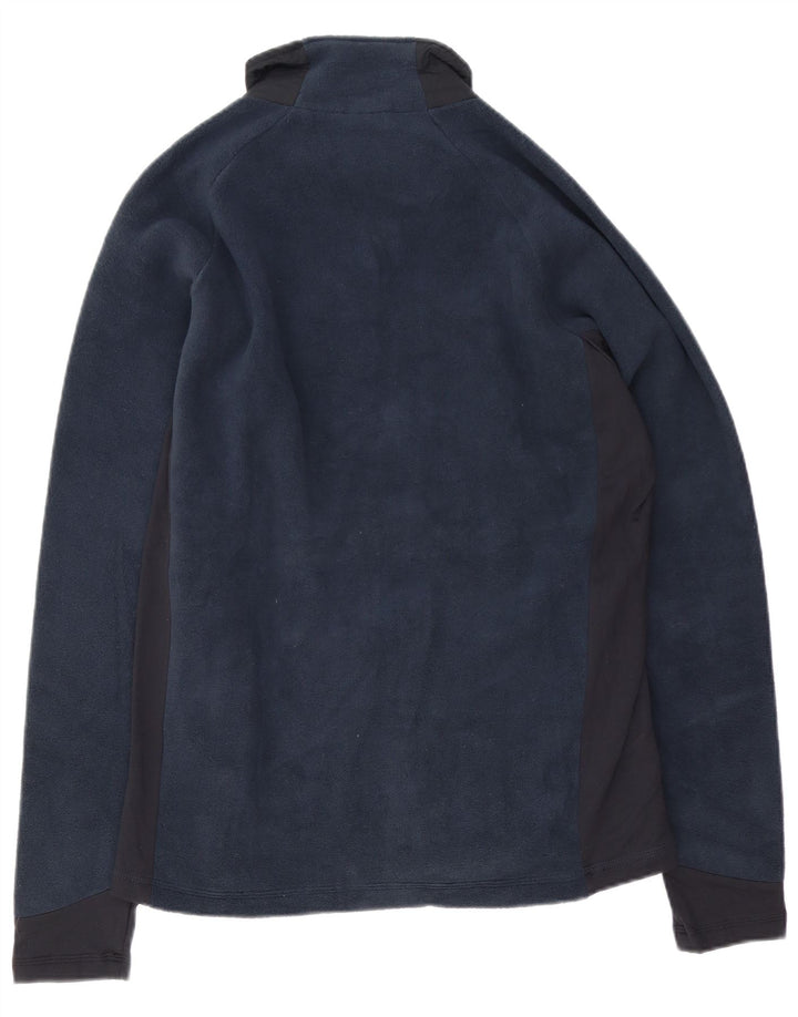 Kappa Herren Fleecejacke UK 42 XL Marineblau Colourblock Polyester