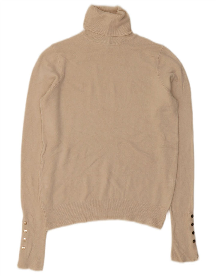 Rollkragenpullover für Damen von Zara, Gr. 10, Größe S, Beige
