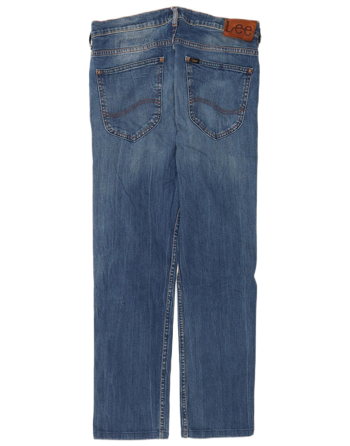 Lee Damen Powell Slim Jeans W31 L29 Blaue Baumwolle