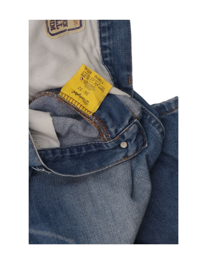 Wrangler Damen Bootcut-Jeans W36 L32 Blaue Baumwolle