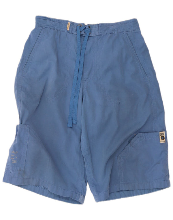 Marks & Spencer Mens Cargo Swimming Shorts Small Blue Polyester