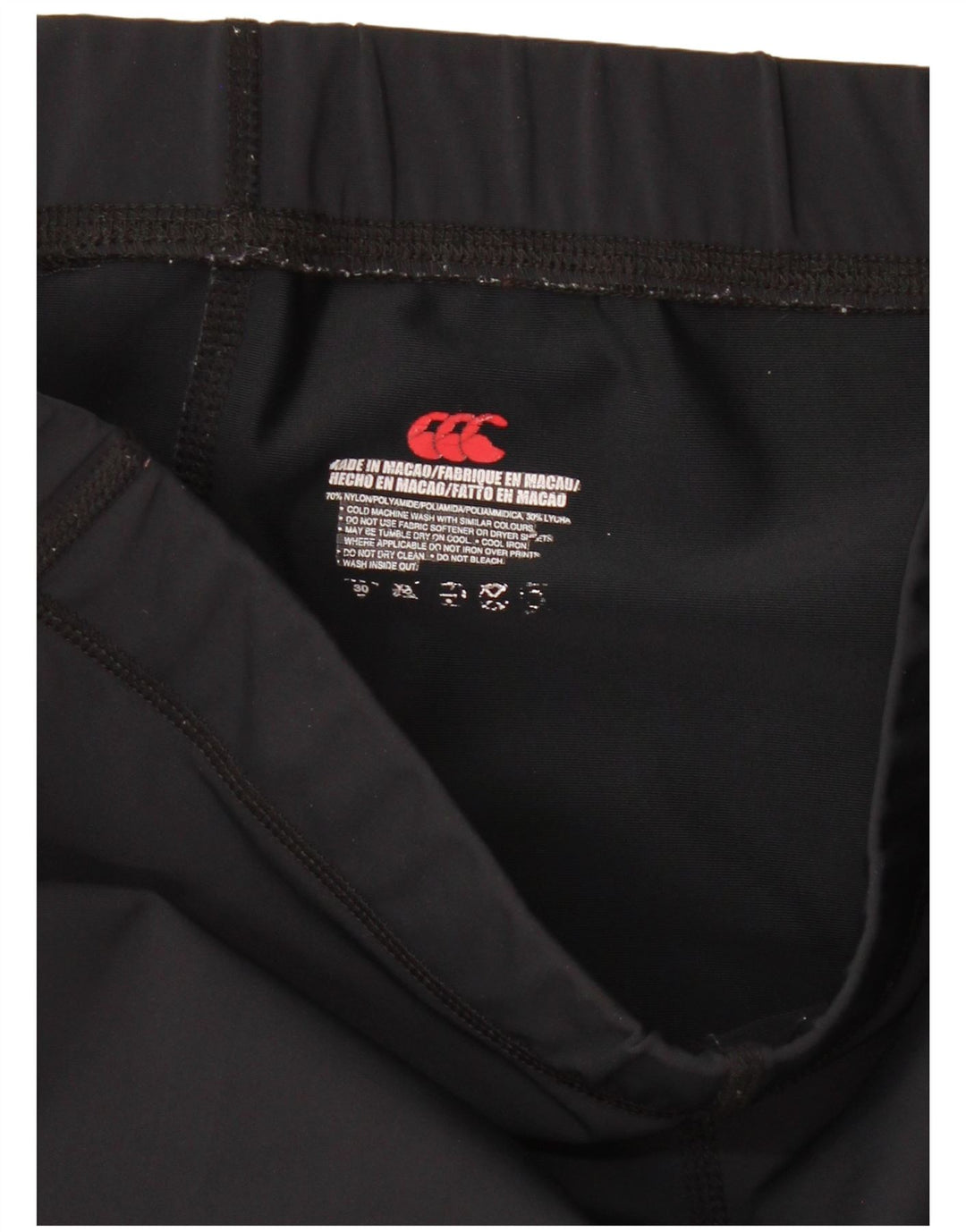 CANTERBURY Herren-Kompressions-Sportshorts, mittelgroß, schwarzes Nylon