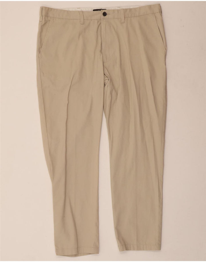 Marks & Spencer Herren Tapered Chinohose W40 L29 Beige Baumwolle