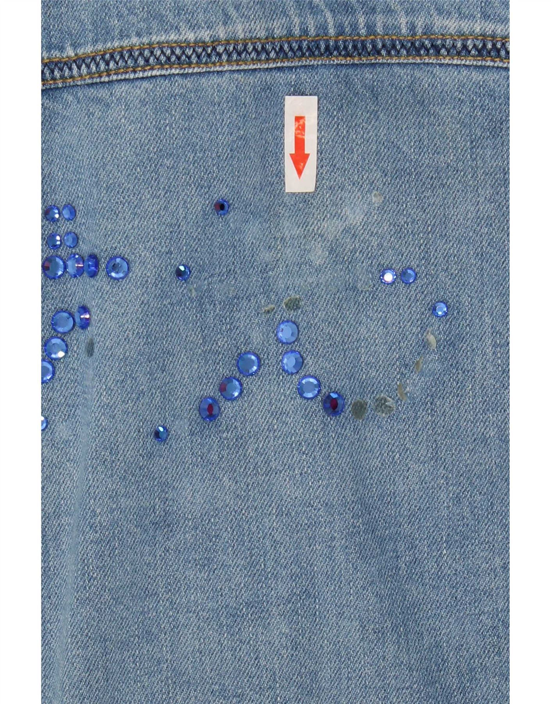 Antonette Damen Jeansjacke UK 18 XL Blaue Baumwolle