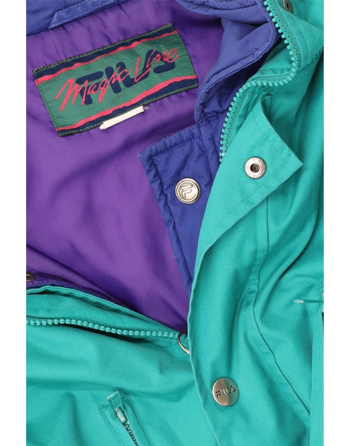 Fila Herren Magic Line gepolsterte Skijacke Small Green Sports