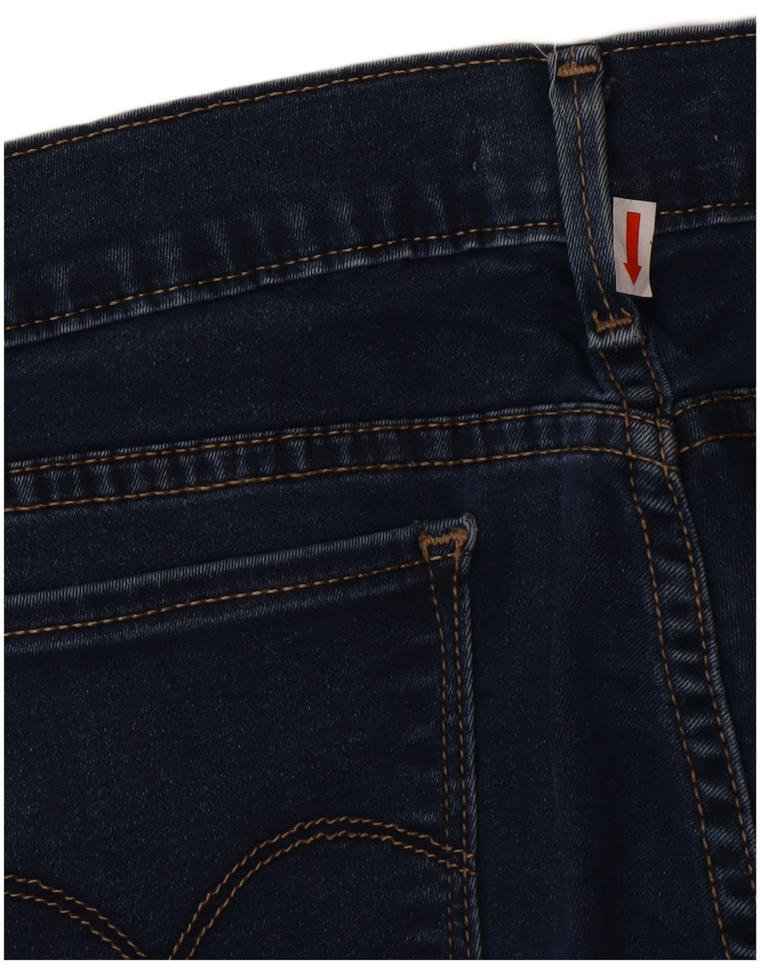 Levi's Damen 710 Super Skinny Jeans W32 L30 Marineblaue Baumwolle