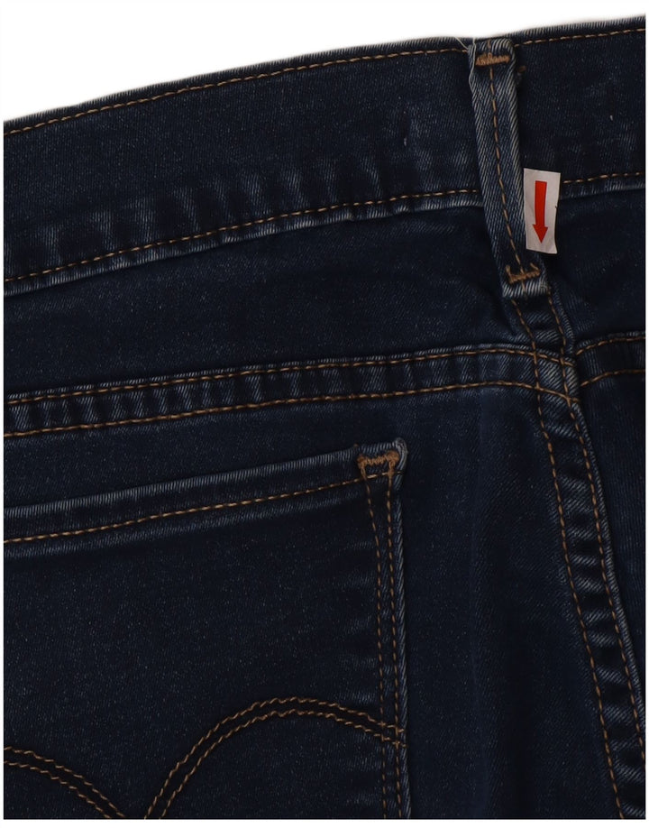 Levi's Damen 710 Super Skinny Jeans W32 L30 Marineblaue Baumwolle