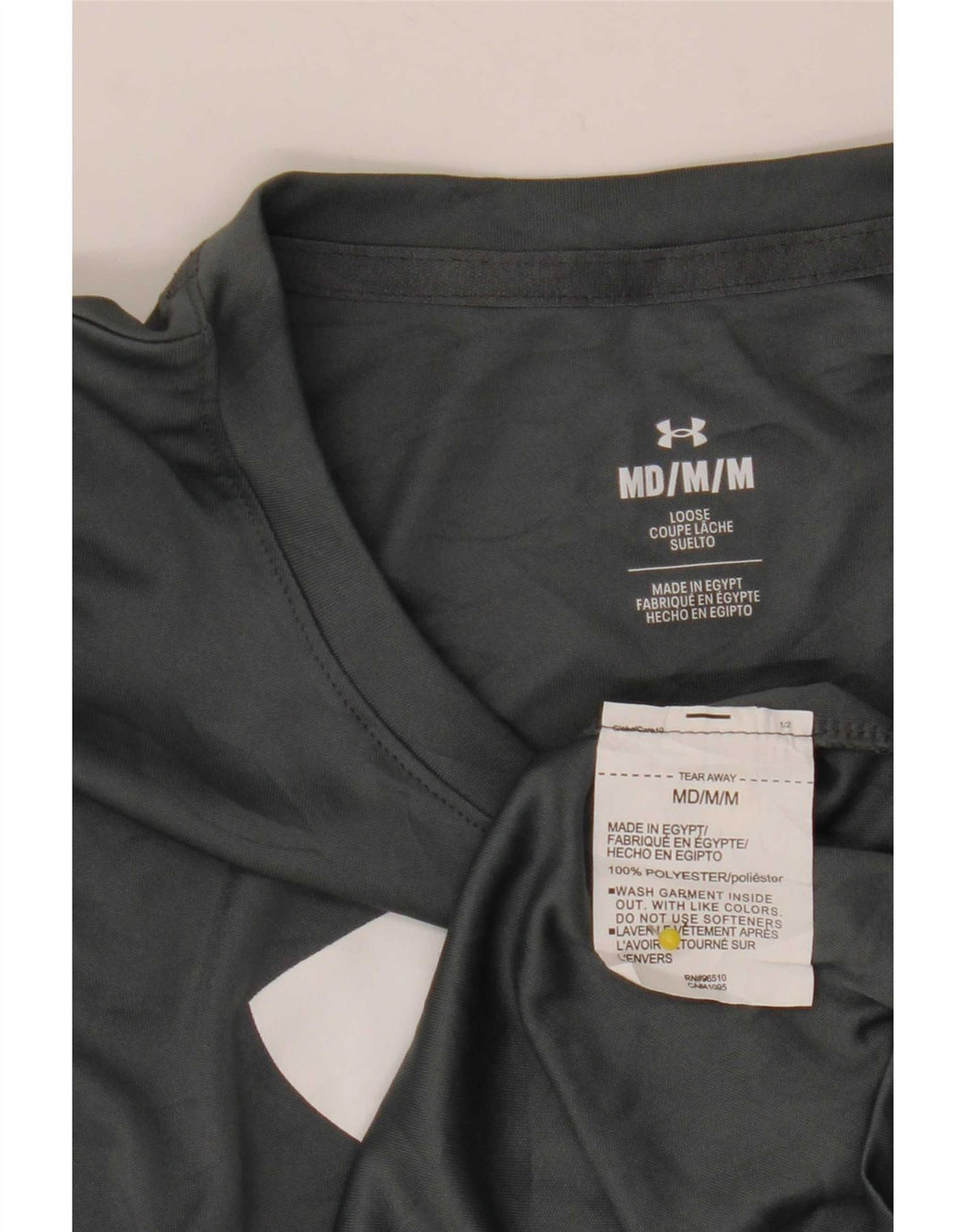 Under Armour Herren-T-Shirt mit Grafik, mittelgraues Polyester