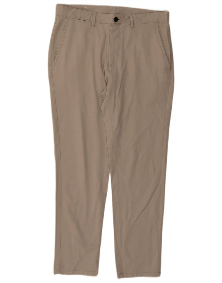 ZARA Damen Slim Chino-Hose EU 40 Mittel W31 L38 Beige