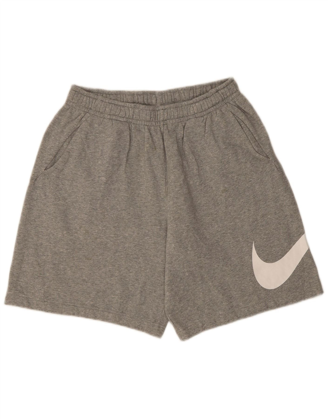 NIKE Mens Graphic Sport Shorts Large  Grey Cotton