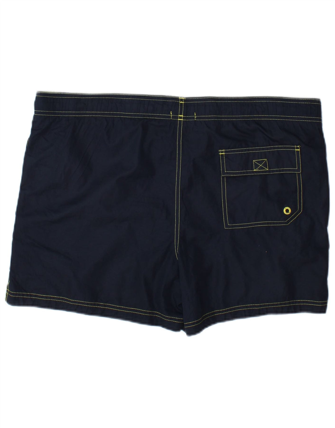 Calvin Klein Herren-Badeshorts mit Grafik, mittelgroß, marineblau, Polyester