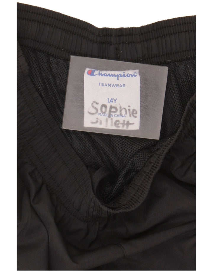Champion Trainingshose für Jungen, 13–14 Jahre, schwarzes Polyester