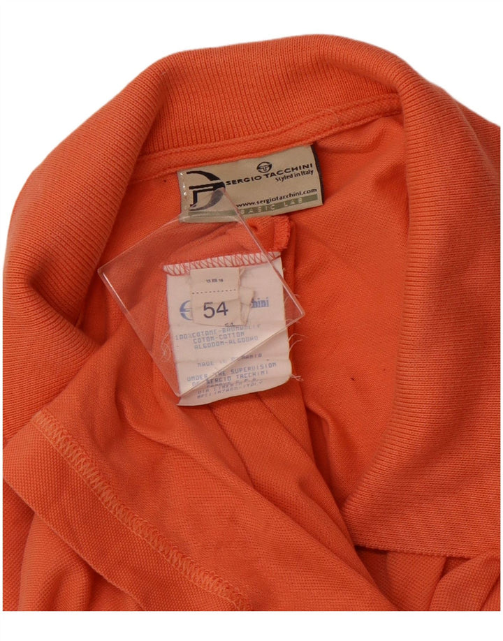 SERGIO TACCHINI Herren Poloshirt IT 54 XL Orange Baumwolle